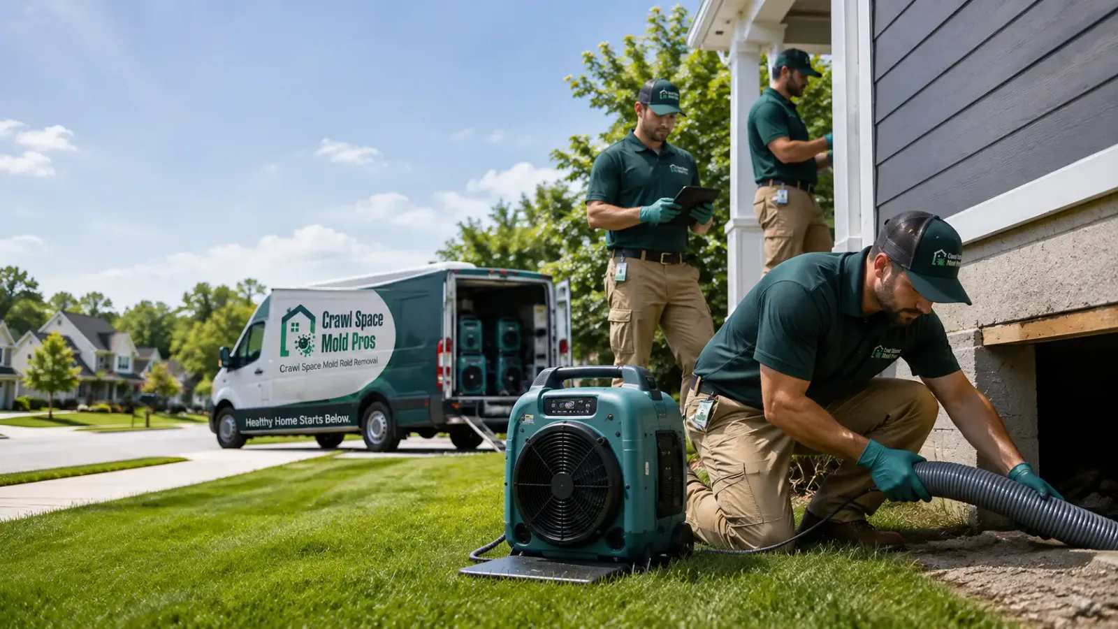 Crawl Space Mold Removal in Herscher, IL